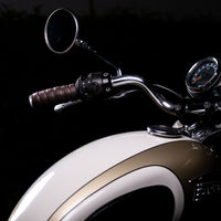 Trip Machine, leather handlebar grip wraps - Dark Brown